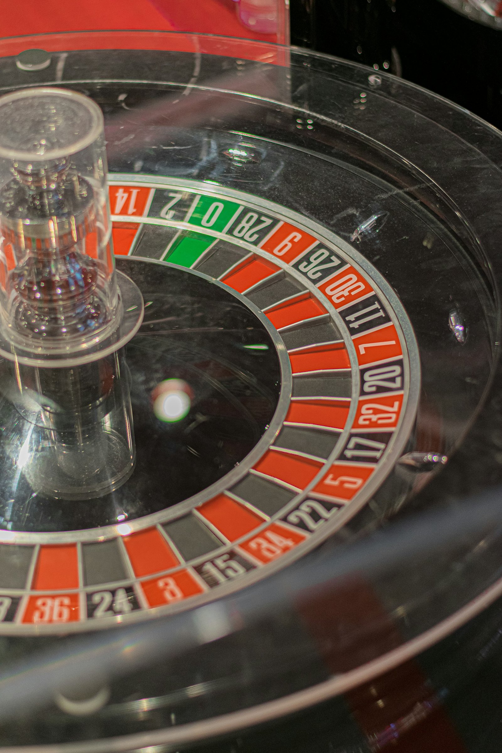 A roulette wheel at Aurum Casino