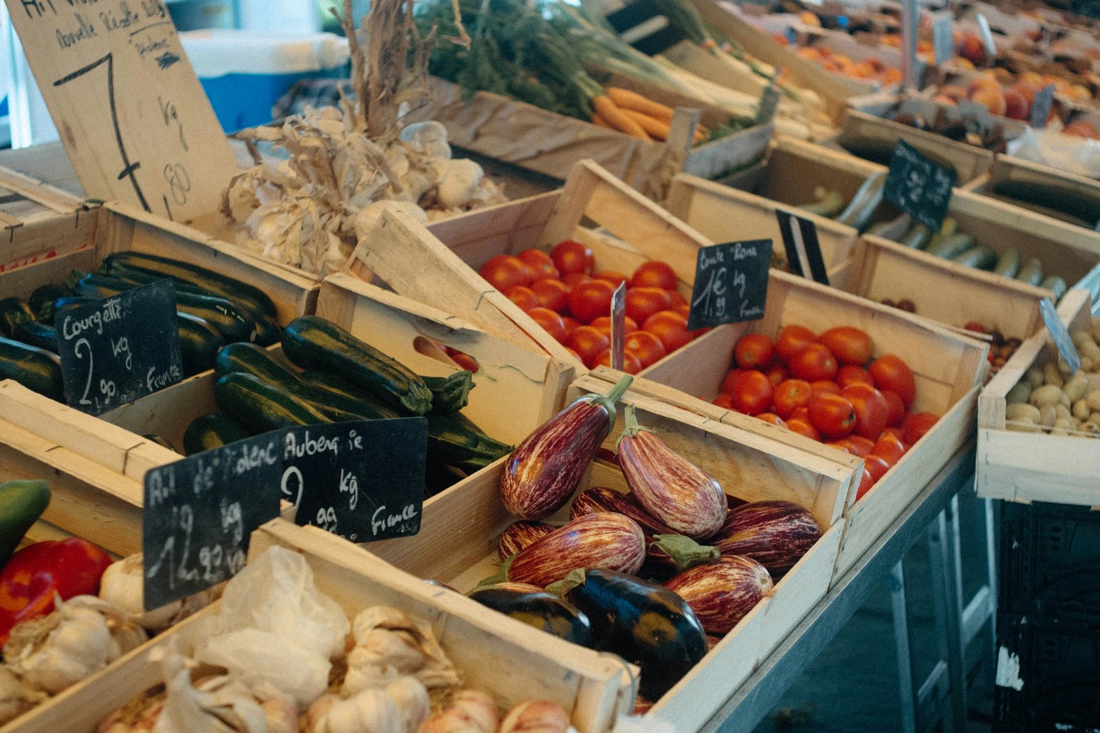 Fresh produce aisle
